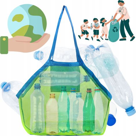 Sac pour bouteilles en plastique consignées, pliable, léger et réutilisable (1/5)