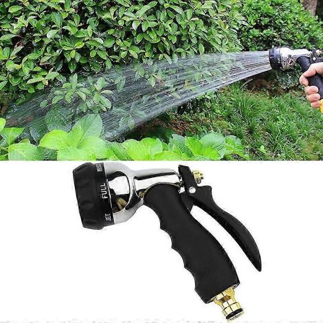 High Pressure Water Spray Gun Metal Nozzle Car Garden Lawn Wash Hose Pipe,50% Offer 26-27s (1/5)