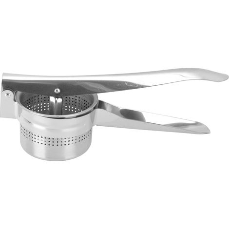 Spremiagrumi manuale in acciaio inox con manico lungo, colore argento. (1/5)