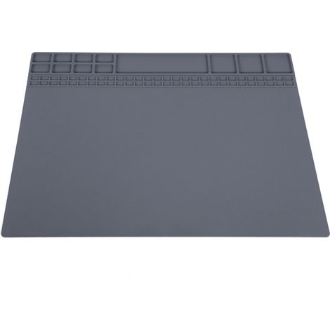 Tapis de Réparation Magnétique Silicone Résistant à la Chaleur Station de Soudure pour Ordinateur et Téléphone 405x305x8mm (1/5)