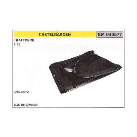 Cesta de lona CASTELGARDEN cortacésped TD 410 410S 430 460 012049