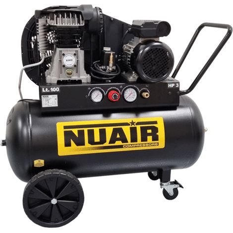 Compresseur à piston 100 litres 3 CV TECH PRO NUAIR (1/2)