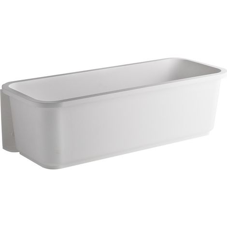 Sollbry Organizador de cesta deslizante de 37,6 x 16,7 x 11,2 cm para debajo del fregadero. Cesta de cocina deslizante con rieles y soporte adhesivo. (1/5)