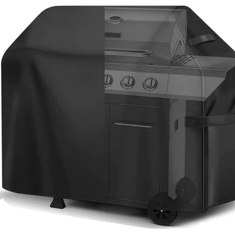 Housse de barbecue robuste, imperméable et résistante aux UV, en tissu Oxford 210D, compatible avec les barbecues à gaz Weber, Char-Broil et Nexgrill (145 x 61 x 117 cm) (1/5)