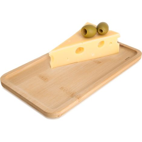 Plato decorativo de bamb煤 para aperitivos, 20x11 cm. (1/5)