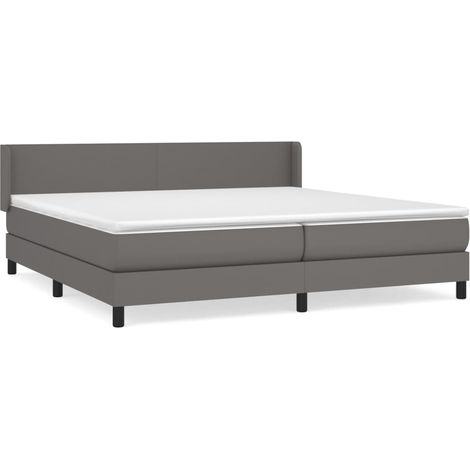 Maison Exclusive - Boxspringbett mit Matratze Grau 200x200 cm Kun (1/5)