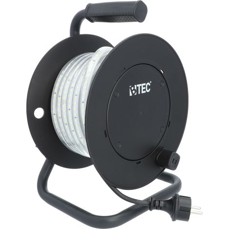 LED Strip Kabeltrommel Lichtschlauch 15 Meter IP54 135W 15000lm (1/5)