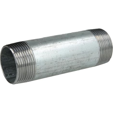 Nipple double galvanisé 1 1/4'' x 120 mm