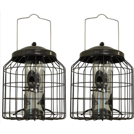 Heavy Duty Squirrel Proof Hanging Bird Seed Feeder (Set of 2) (1/5)