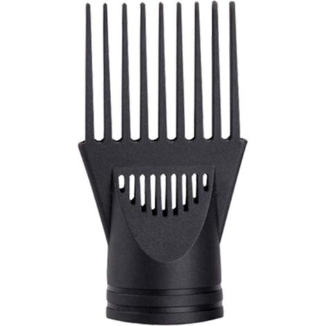 Professional Universal Hairdressing Salon Hair Dryer Diffuser Wind Blow Cover Lid Attachment Nozzle Black Plastic Double Grip Diameter 4.2-4.5CM (Black)