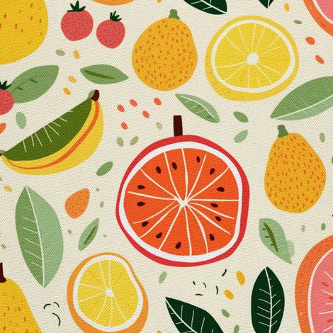 Tela decorativa para exteriores Oxford - Motivo frutal DX6280 (1/5)