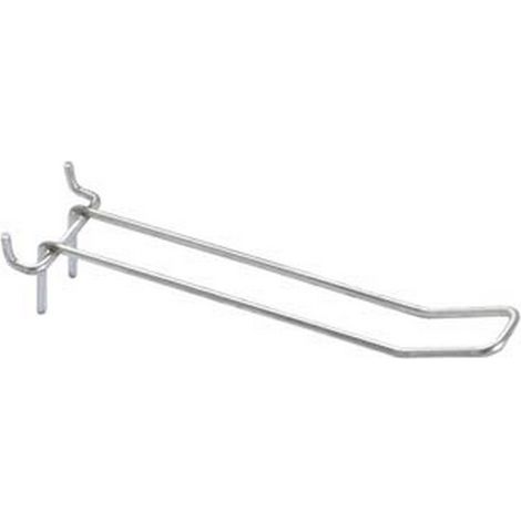 10PZ GANCI A SOSTEGNO DOPPIO LARGHI PER PANNELLI FORATI - ø mm.3,8x5x400 l.