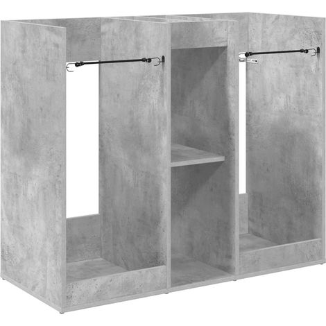 Armadio da golf moderno rettangolare grande spazio di archiviazione garage 102 x 45 x 85 cm in legno grigio cemento 020055059