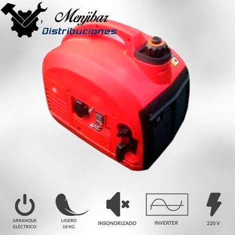 GENERADOR DE CORRIENTE INVERTER HD. INSONORIZADO. MOTOR 55 CC