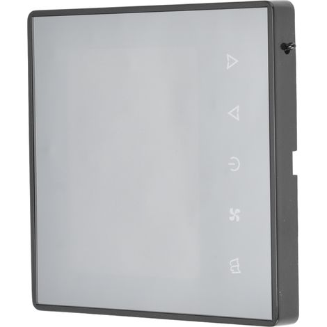 Thermostat numérique tactile LCD intelligent avec contrôleur de température pour climatisation, idéal pour la maison et l'hôtel (AC220V, noir). (1/5)