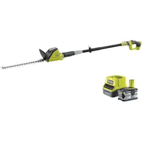 Pack RYOBI taille-haies 18V One+ OPT1845 - 1 batterie 18V One+ 4.0Ah - 1 chargeur rapide RC1820-140 (1/6)