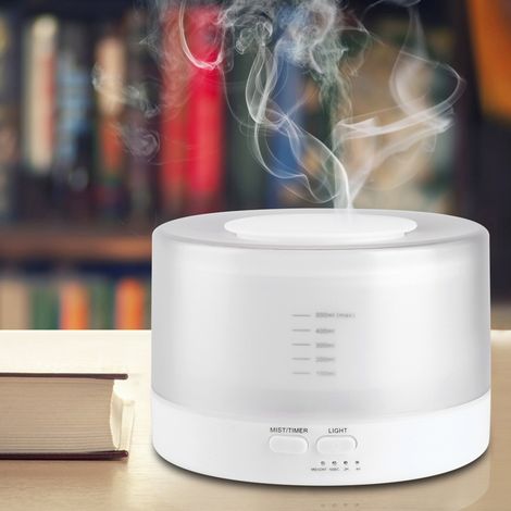 Lampe à arômes créative avec télécommande, humidificateur ultrasonique 500 ml, blanc, 220 V (1/5)