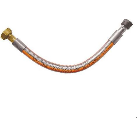 Lyre inox gaz butane propane - Rousseau - 35 cm - Triple sécurité - Pression 20 bars - Validité 20 ans