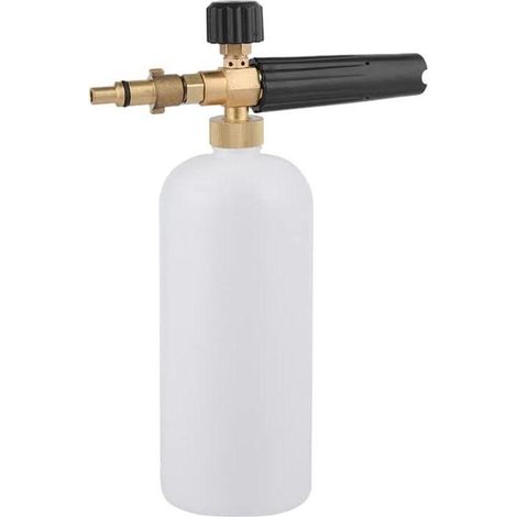 Pistola a spruzzo per schiuma per idropulitrice ad alta pressione - Pistola a spruzzo per schiuma da 1 litro - Dispenser di schiuma regolabile con generatore di sapone - Ugello con tubo per schiuma e 