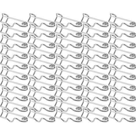 50 Sicherheitsnadeln, Nadeln, Broschen, Verschlüsse, Näh- und Bastelwerkzeuge aus Metall (22 mm) (1/5)