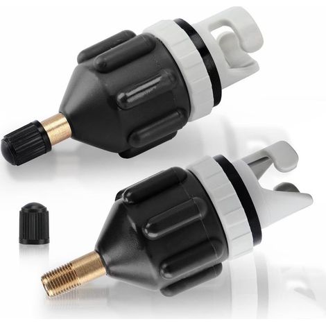 2-piece kayak adapter kit, SUP adapter valve, inflation pump converter for canoes and stand-up paddleboards (1/5)