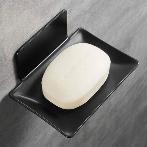 Porte-Savon Douche Auto-adhésif sans Percer,Porte Savon Mural en Acier Inoxydable,Support de Savon Mural avec Drain et Adhésif Magique pour Salle de Bain Douche Hôtel Cuisine (1/5)
