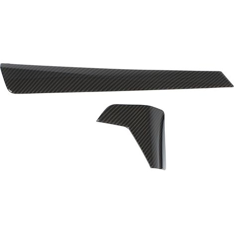 Les baguettes décoratives en fibre de carbone sur le panneau de la console centrale sont compatibles avec la version LCI avant de la berline Série 3 G20, 2020-2022. (1/5)