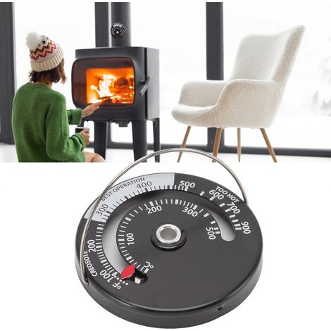 Convient aux thermomètres bimétalliques de cheminée, aux thermomètres à adsorption magnétique et aux thermomètres de conduit de cheminée. (1/5)