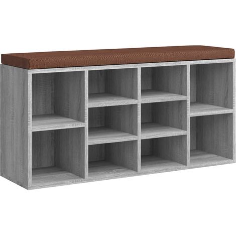 Maison Exclusive - Scarpiera Grigio Sonoma 103x30x48 cm in Legno Multistrato
