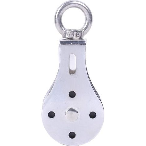 Poulie de levage silencieuse 300 kg, anneau de levage pivotant en acier inoxydable, roue de levage pour musculation et fitnes (1/3)
