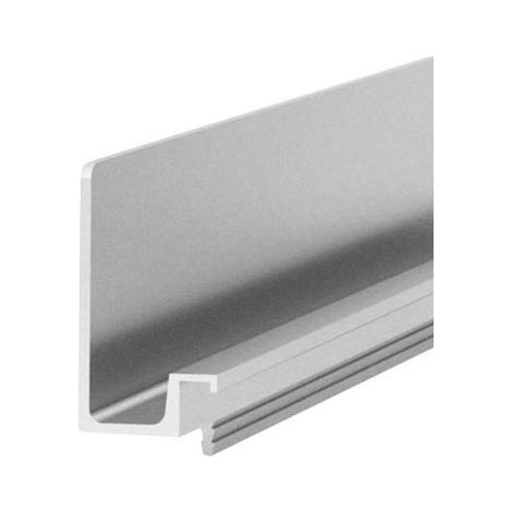 Itar – Poignée de meuble aluminium 350 mm – Longueur A 270 mm – Hauteur 38 mm – Largeur 21 mm – Fixation queue de sapin pour panneaux 19 mm