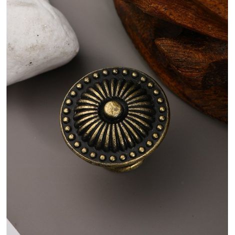 Lot de 8 poignées de meubles, bouton de meuble vintage 24 mm, bouton de meuble, beau rétro, avec vis, convient pour tiroirs, cuisines, salles de bains, armoires (1/5)