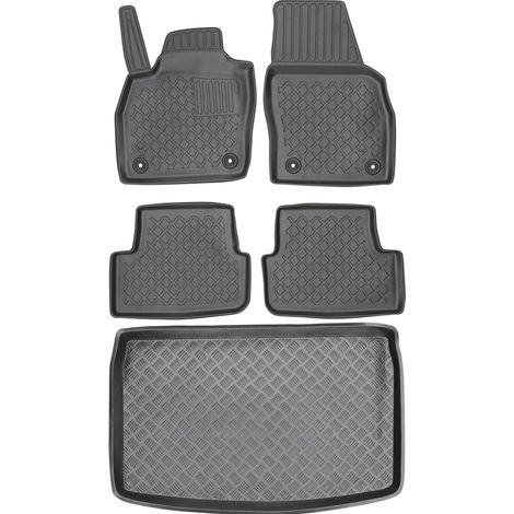 Set di tappetini per auto e tappetino per bagagliaio per Volkswagen Polo vI Hatchback dal 2017