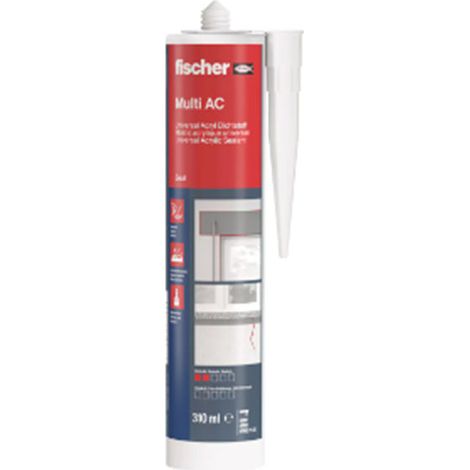 FISCHER - Mastic acrylique multi-usages high tack ac blanc 310ml (1/3)
