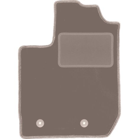 Tapis de sol conducteur en velours pour : Dacia Duster II SUV 2 roues motrices (2018-) beige