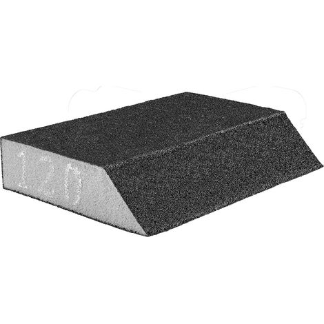 Spugna abrasiva 125 x 25 x 90 mm, K120, obliqua (1/5)
