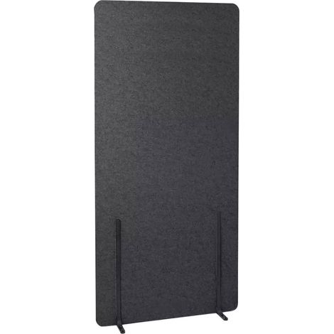 Pannello Fonoassorbente da Pavimento 100x200 cm Coppia di Piedini Neri Finitura Antracite (1/5)