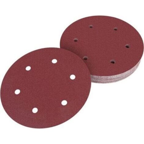 Disco de lijado de 225 mm, 30 discos de lijado, disco de lijadora Giraffe de 6 agujeros, papel de lija para lijadora en seco Giraffe Sander-Crezuo