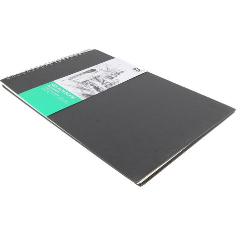 Carnet de croquis mixte, dos spirale, couverture rigide, papier sans acide épais, pour artistes enfants et adultes, usage polyvalent. (1/5)