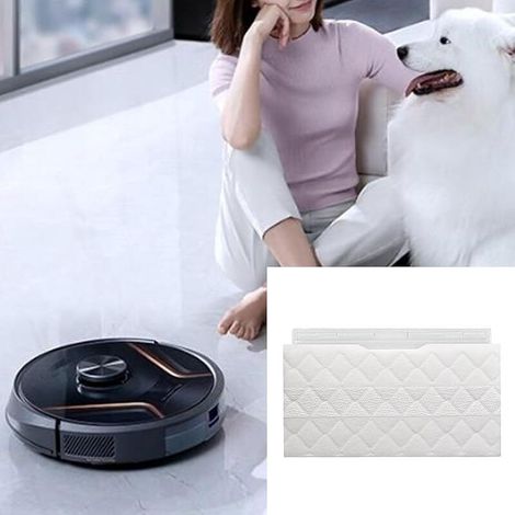 Lingettes pratiques pour robot balayeur, pièce de rechange pour robot de balayage, serpillères en microfibre, lot de chiffons en m (1/3)