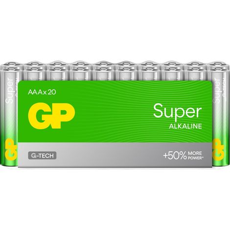 Gp Super Alcaline Batterie AAA/LR03 Pack da 20 - Gp (1/5)