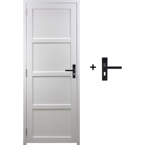 Bloc de puerta Tamera Blanco H204 x L73 cm, lado derecho, manija GD MENUISERIES (1/5)