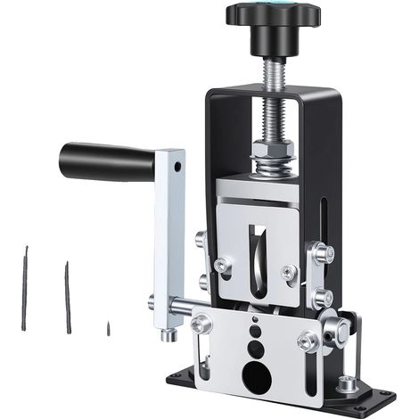 Pelacables, compatible con funcionamiento manual y con taladro, capacidad para cables de 1 mm a 70 mm², construcción de acero resistente, diseño ligero, profundidad de corte ajustable. (1/5)