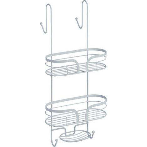 Showerdrape Dante White Hanging Shower Caddy