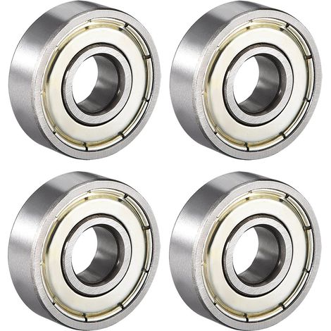 4 pièces 608ZZ Kugellager double enfant 8 mm x 22 7 en acier inoxydable Z1 (1/4)