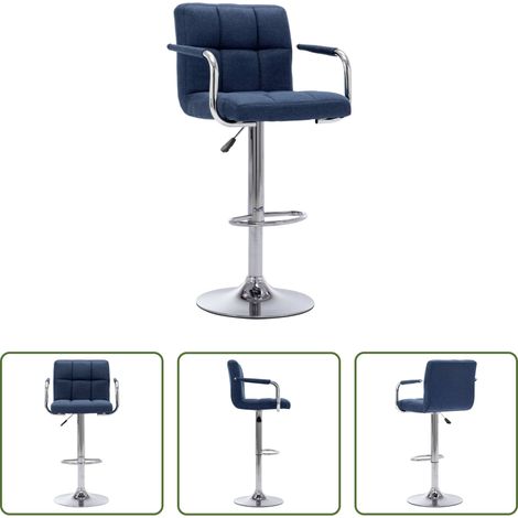 Chaise de bar en tissu - Chaise de bar Bleu Tissu (1/5)