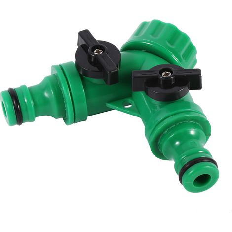 Adaptateur Y 3 voies pour tuyau d'arrosage goutte à goutte 3/4" - raccord d'irrigation jardin (1/5)