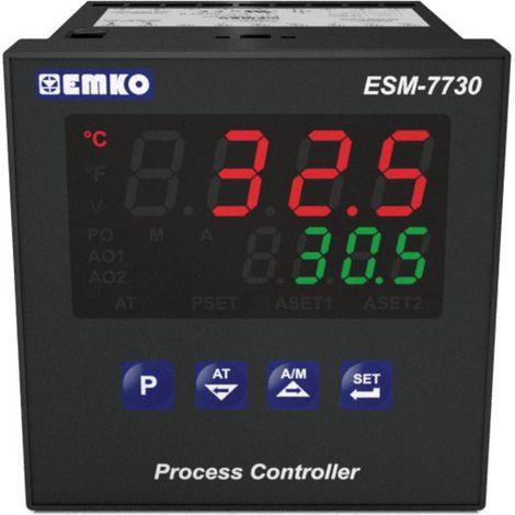 Emko ESM-7730.2.20.0.1/01.02/0.0.0.0 2-Punkt, P, PI, PD, PID Universalregler Pt100, L, J, K, R, S, T (1/5)