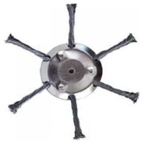 Tete De Coupe Pour Taille-Herbe - Filaire Acier 6 Lames - Compatible Avec Decoupeuses Rotatives A Fil - Pour Jardin Pelouse Cour Avant 1 Unite (1/5)