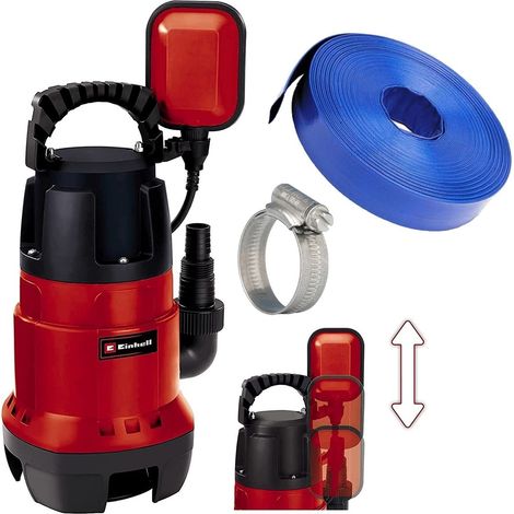 Einhell 4170682 GC-DP Dirty Water Pump Rain Barrel Pond Butt 780W 10m Hose &Clip (1/5)